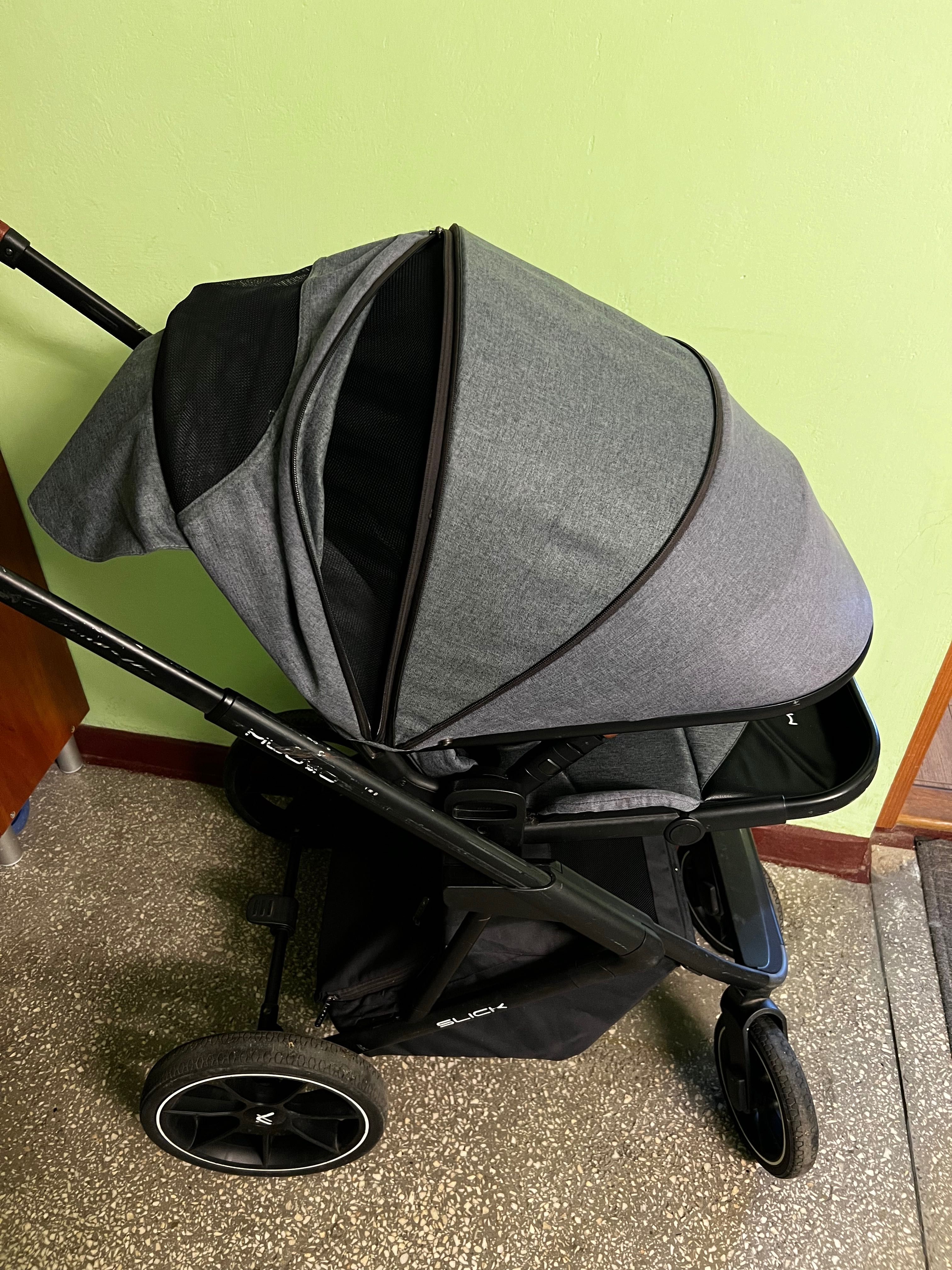 Wózek Muuvo Slick, 2in1 + wkładka Zaffiro