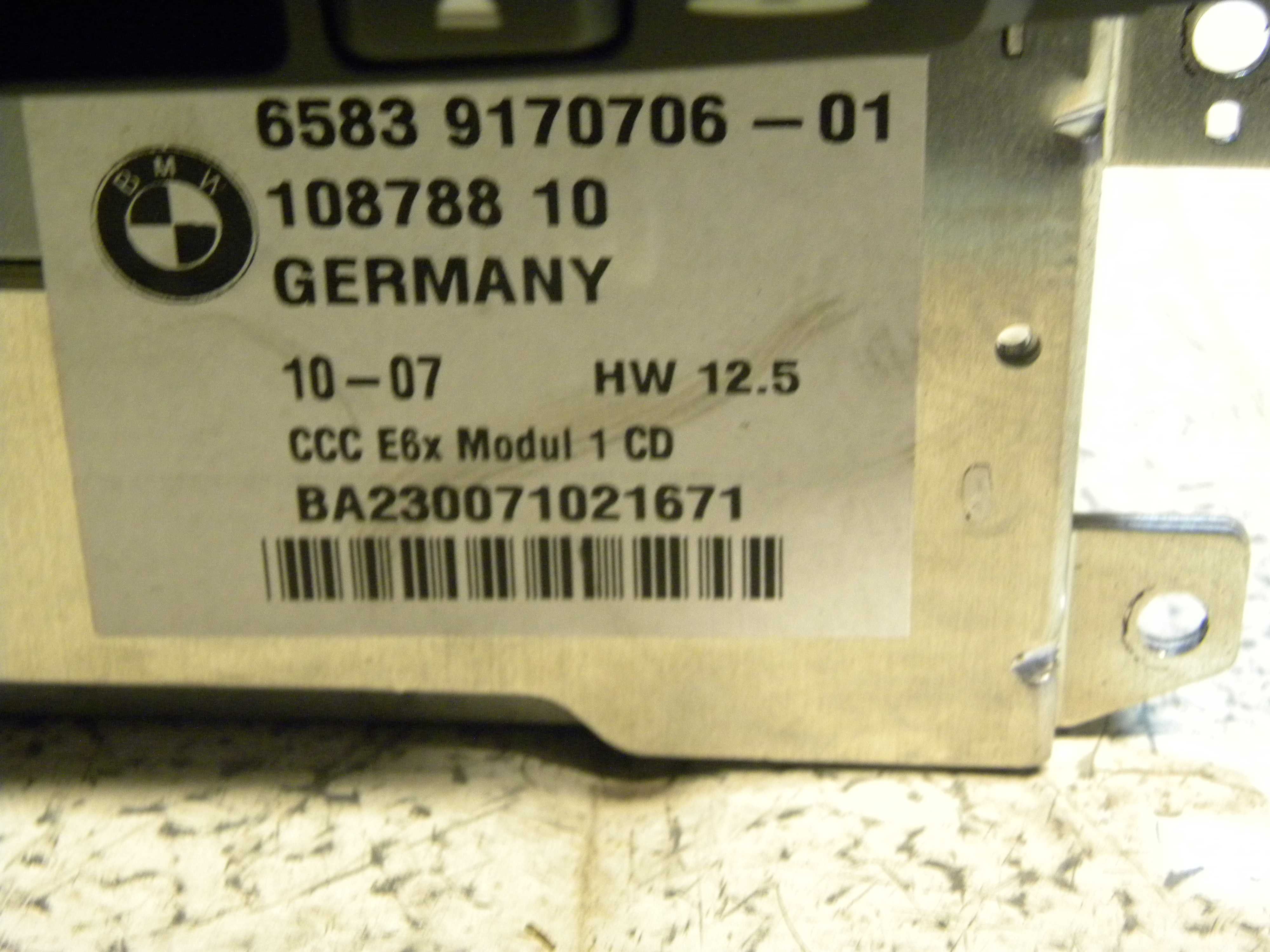 BMW E63 E64 radio nawigacja