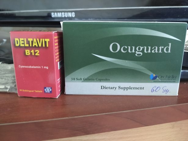 Витамины б12, диетические добавки Ocuguard, для очей
