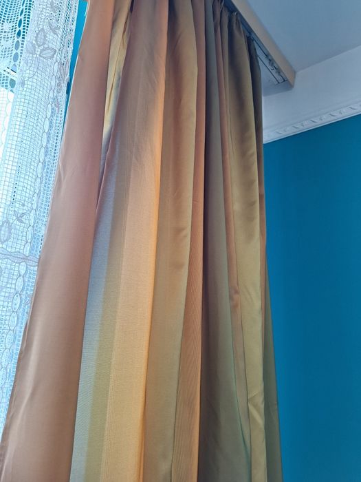 4 szt zasłony do salonu cieniowane eleganckie + lambrekin wys. 2.65