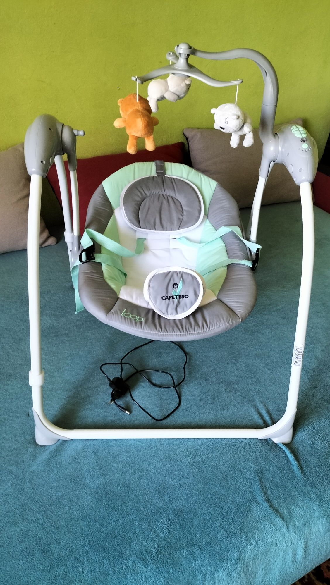 Крісло гойдалка Caretero Loop Graphite