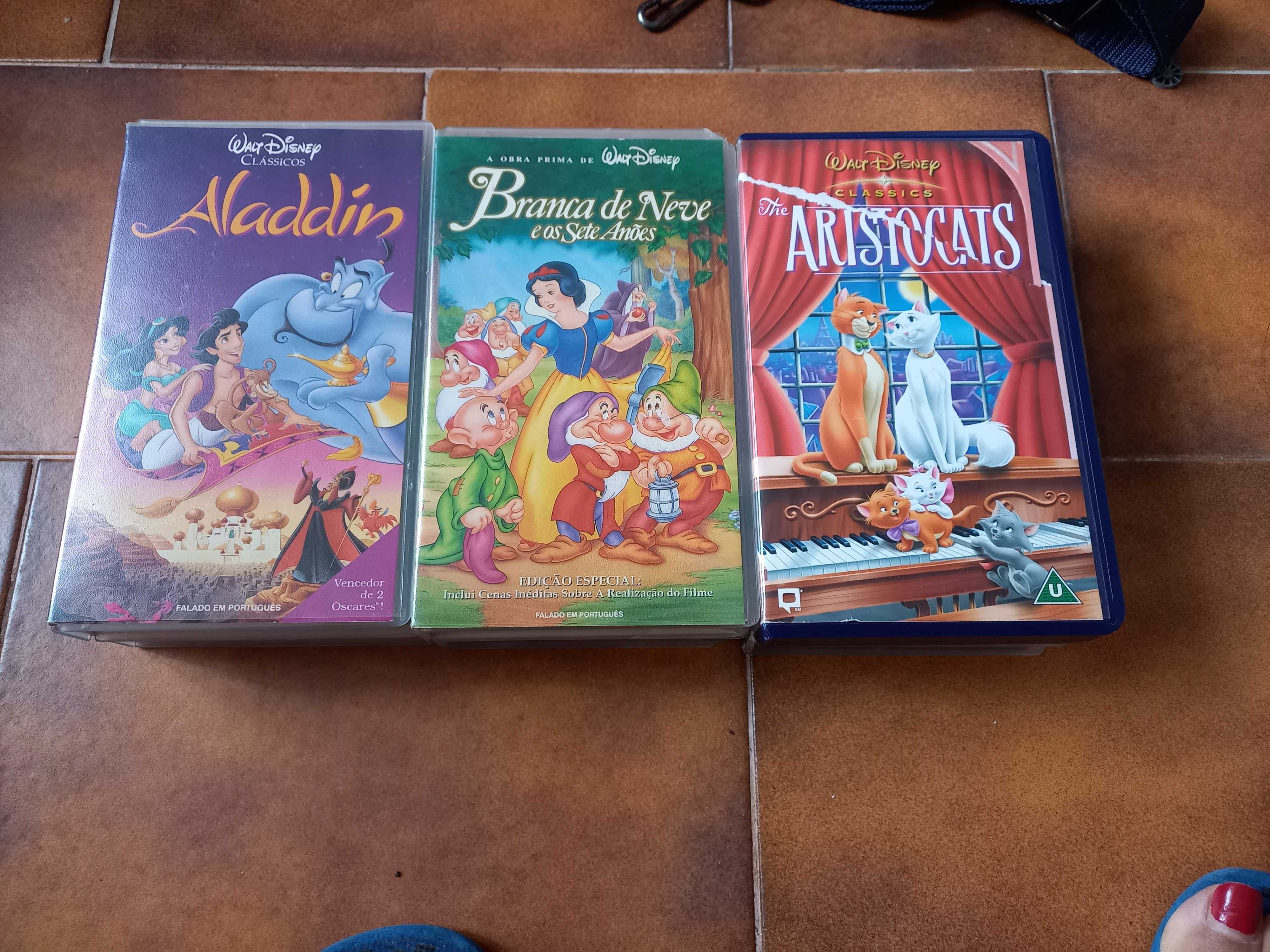 Coleção de filmes Disney em VHS