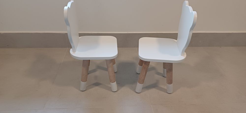 Krzesełka dla dzieci Miś drewniane  - do pokoju dziecięcego