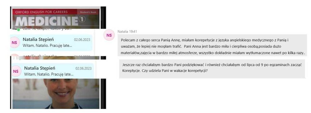 IT business English medical angielski online korepetycje konwersacje
