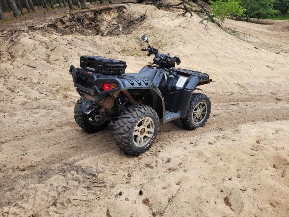 Polaris sportsman 850 EPS  z homologacją , zarejestrowany z pługiem !