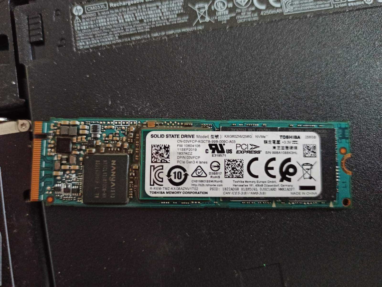 Обменяю планку SSD 256 Gb, PCIe 3 на SATA M.2 2242