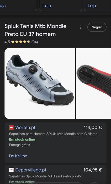 Sapatilhas BTT Spiuk nr.42 Novas