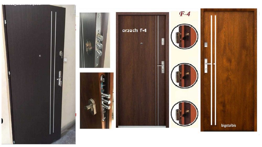 Drzwi WEJŚCIOWE zewnętrzne z MONTAŻEM do mieszkania w bloku klatkowe