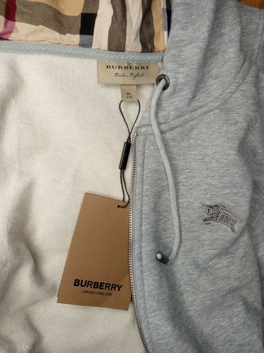 bluza burberry szara