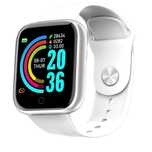 Smartwatch Zegarek Sportowy Kroki Kalorie Puls - Srebrny
