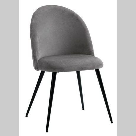 Krzesło krzesła aksamit szary