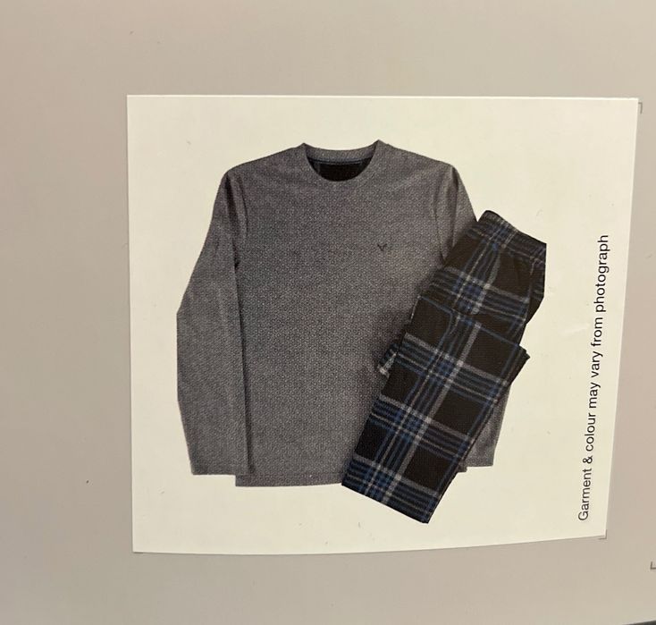 флісова чоловіча піжама брендова F&f Англія Л М мужская пижама