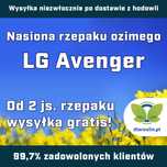 Rzepak ozimy LG Avenger F1 C1, opak. 1,5 mln.n Integral Pro i Lumiposa