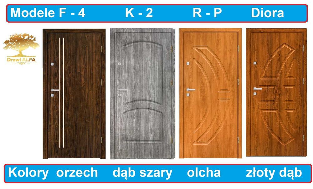 Drzwi wejściowe z montażem
