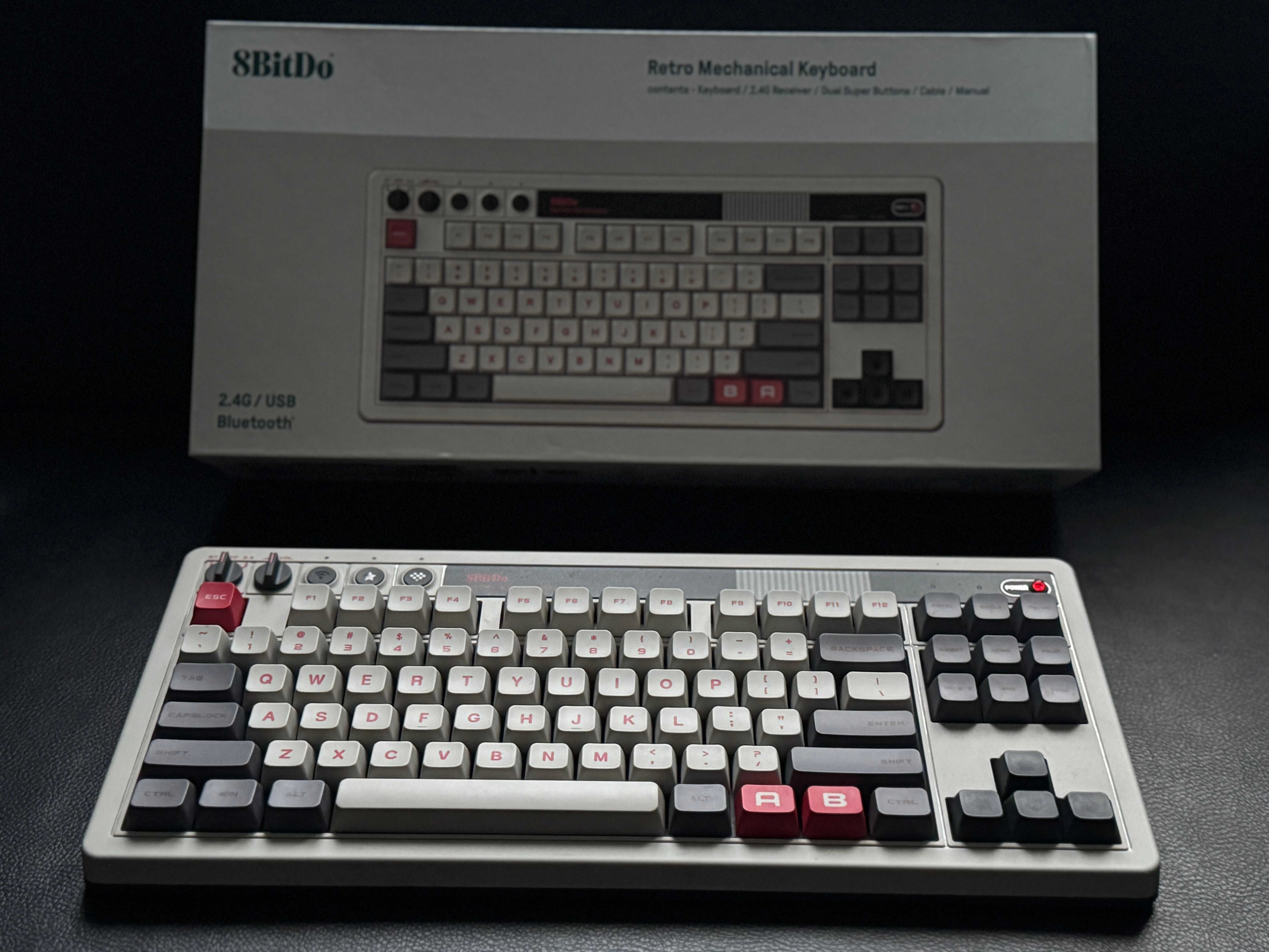 Klawiatura bezprzewodowa 8BitDo 108 N Edition – TKL retro (BT/2.4G)