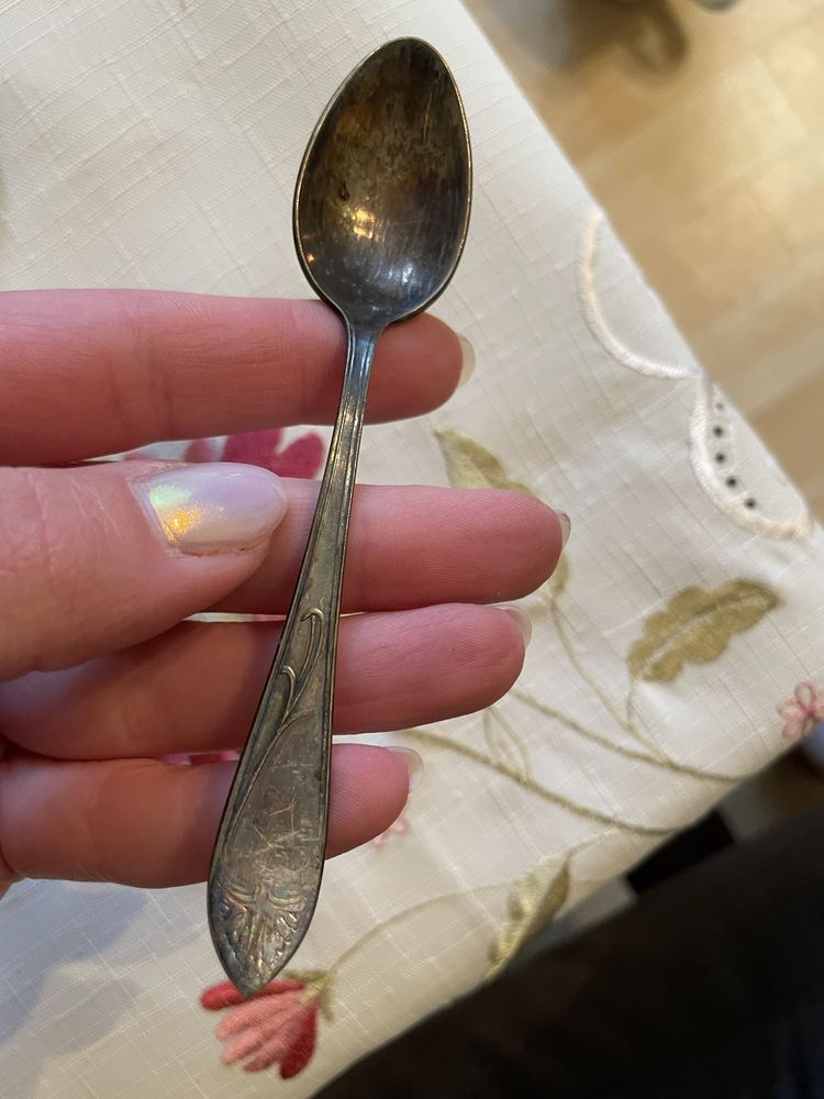 Srebrne łyżeczki, silver spoon, 6 sztuk