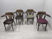 Krzesła Thonet Fameg do restauracji z podłokietnikiem 10 szt
