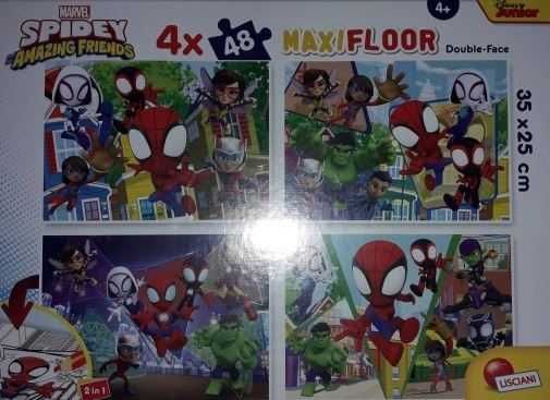 Puzzle maxifloor lisciani spidey 35x25 cm 4x48 el