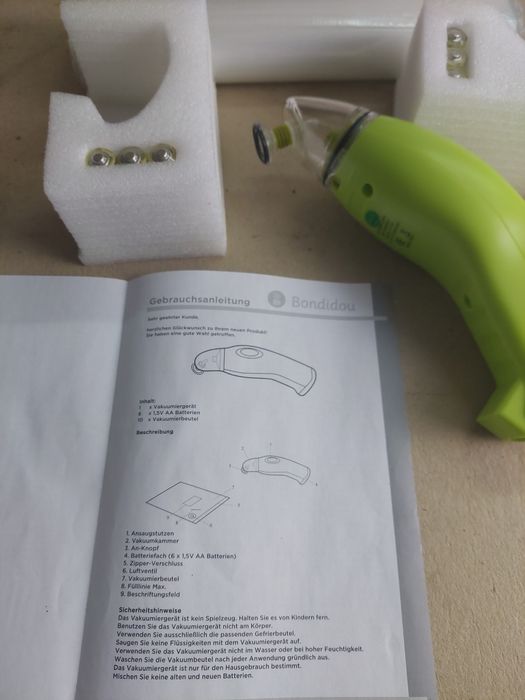 Bondidou ręczny odsysacz próżniowy do worków na żywność