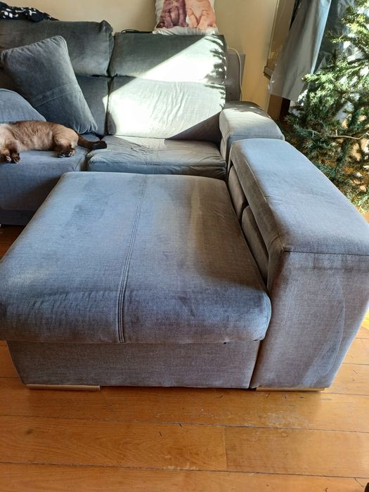 Puff de sofá cinzendo