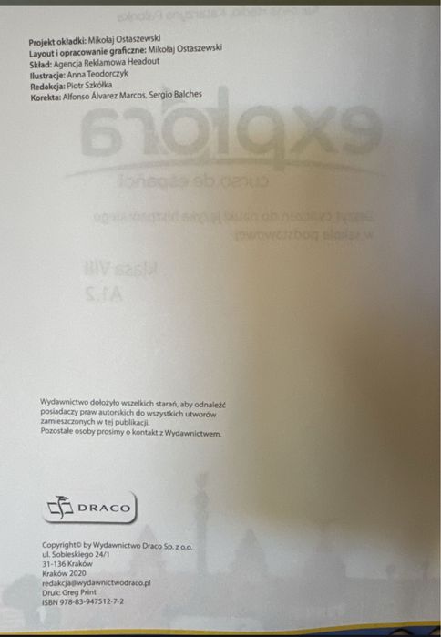 Cwiczenia i podrecznik hiszpanski Explora curso de espanol 2 wyd Draco