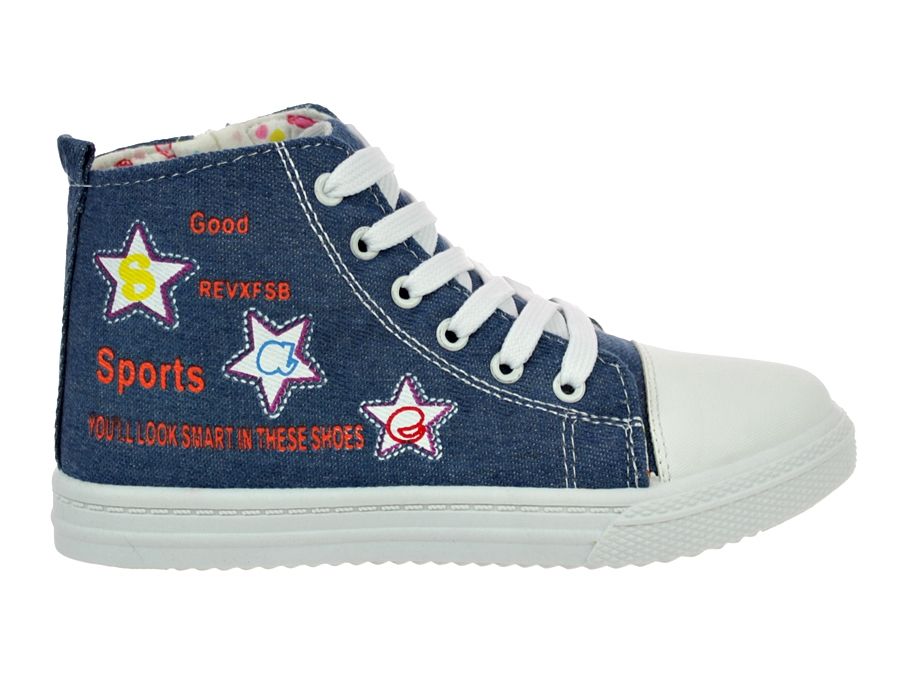 Rozmiar: 28 Trampki Niebieskie Zamek Buty Sportowe 5977