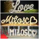 Fotolustro Ciężki dym Miłość Love Księżyc  wesele LED fontanny iskier