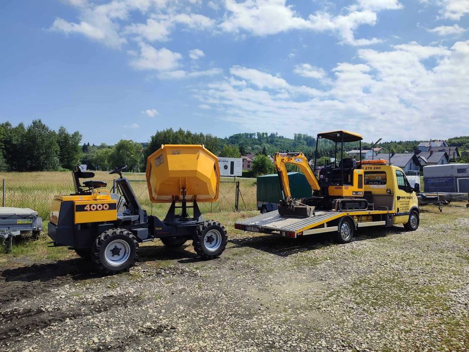 Wynajem wozidła 2 T 4x4 OBROTOWE Kiper Wywrot Wywrotka Mocne Zwinne
