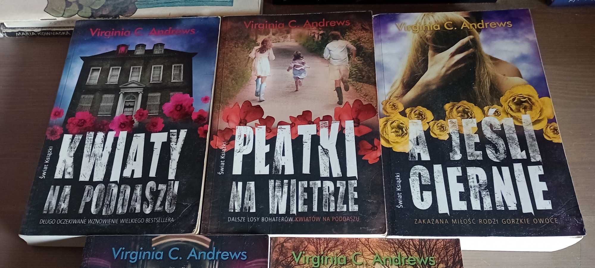 V.C.Andrews X 5 saga DOLLANGANGERÓW Kwiaty na poddaszu,Ogród cieni..