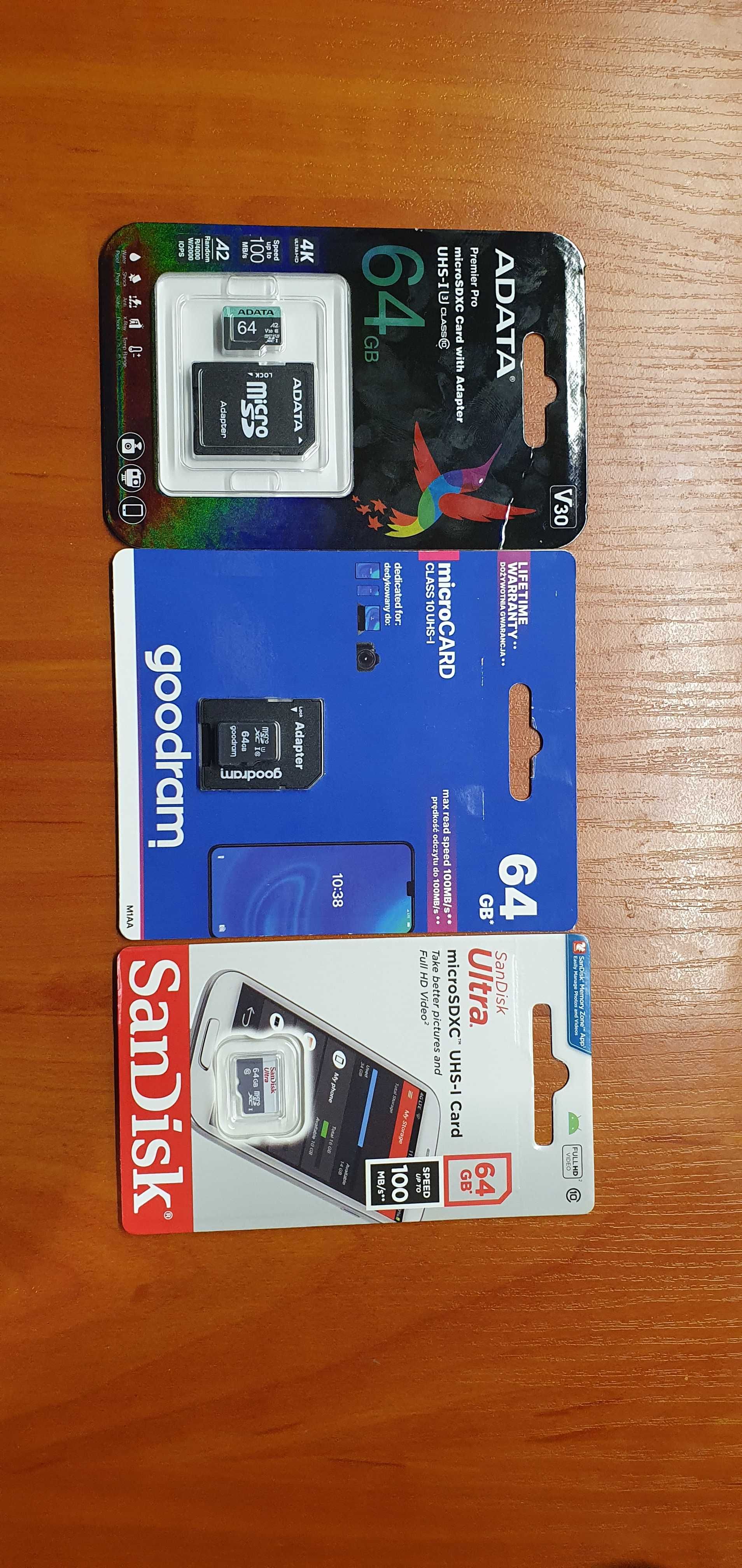 Карти пам'яті Micro SDXC 16/32/64/128/256GB Kingstone/ADATA/T&G