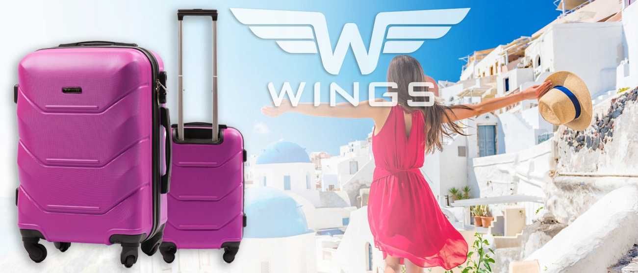 Валіза 4 прорезинові колеса L M S XS сумка ЧЕМОДАН WINGS 147 Польша