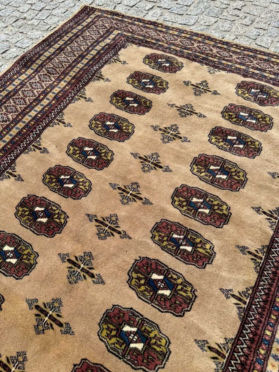 Dywan dywanik kaszmirowy Pakistan Buchara ART DECO 147x127 gal. 4 tyś