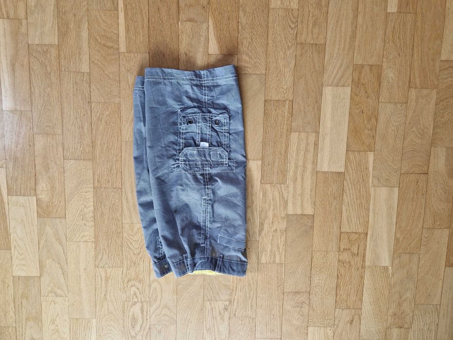 Spodenki szorty szare w kratkę dla chłopca 9/10 lat rozmiar 140