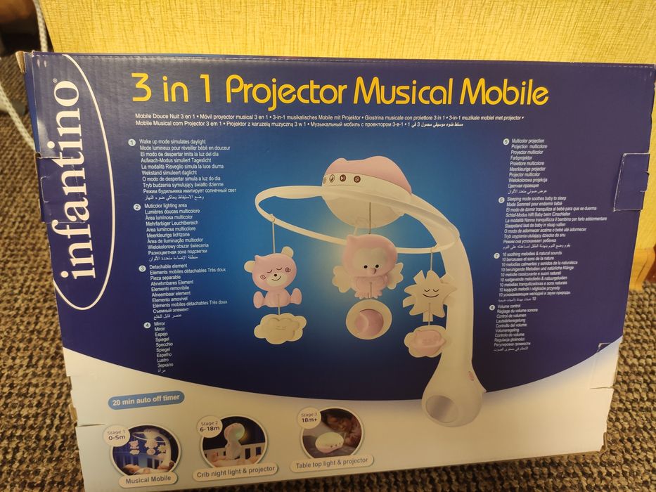 Музичний мобіль Infantino 3в1
