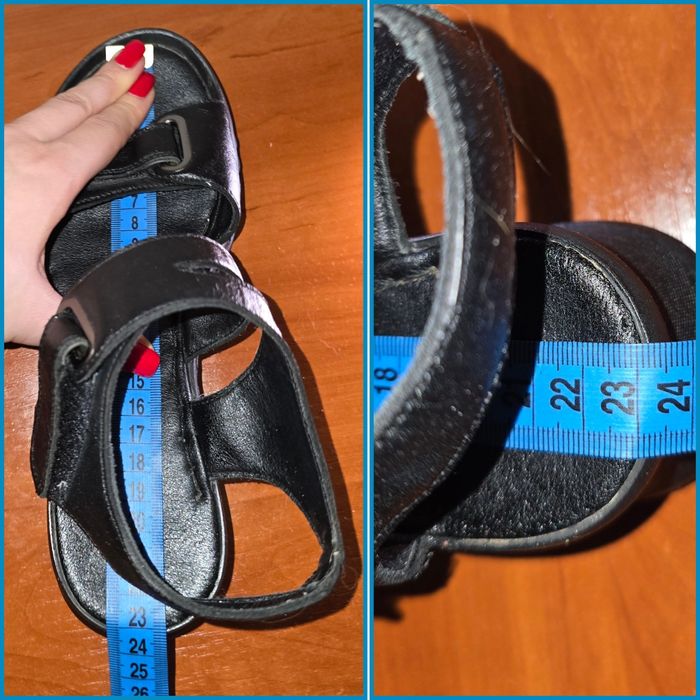 Сандалии кожаные, босоножки Mida. Размер 36,  стелька 23 см.