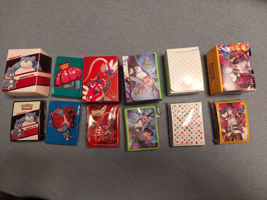Pokemon - pudełka i koszulki (deck box and sleeves), mega blastoise...