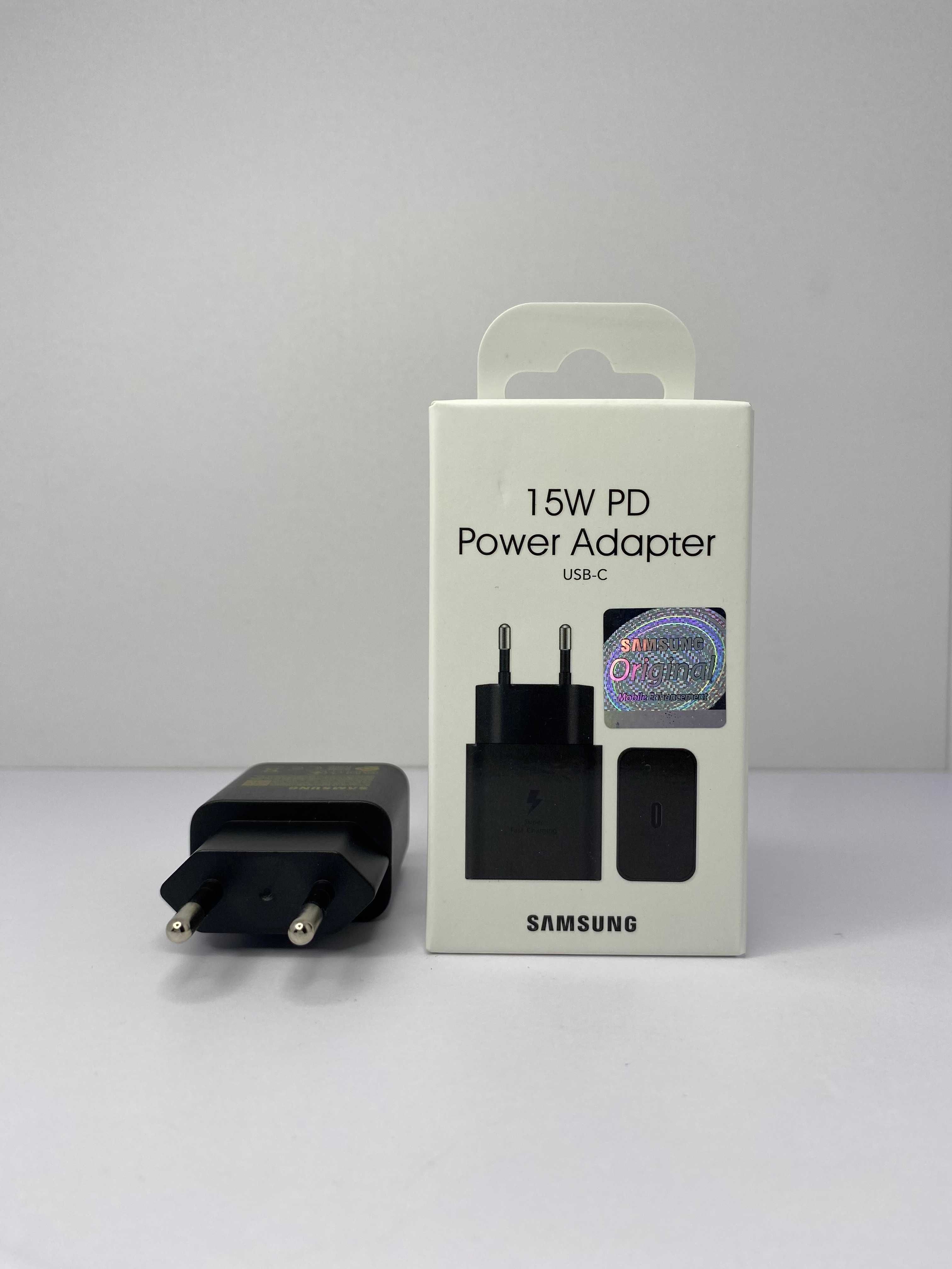 Samsung 15W зарядний адаптер чорний / блок зарядка самсунг