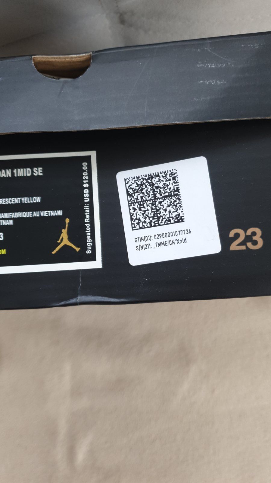 Nike Jordan 1 Yellow