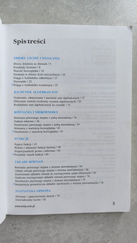 Matematyka wokół nas 3. Zbiór zadań. Gimnazjum. WSiP
