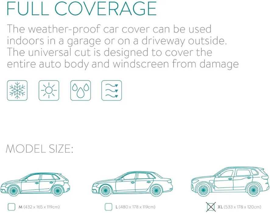 Pokrowiec na samochód XL