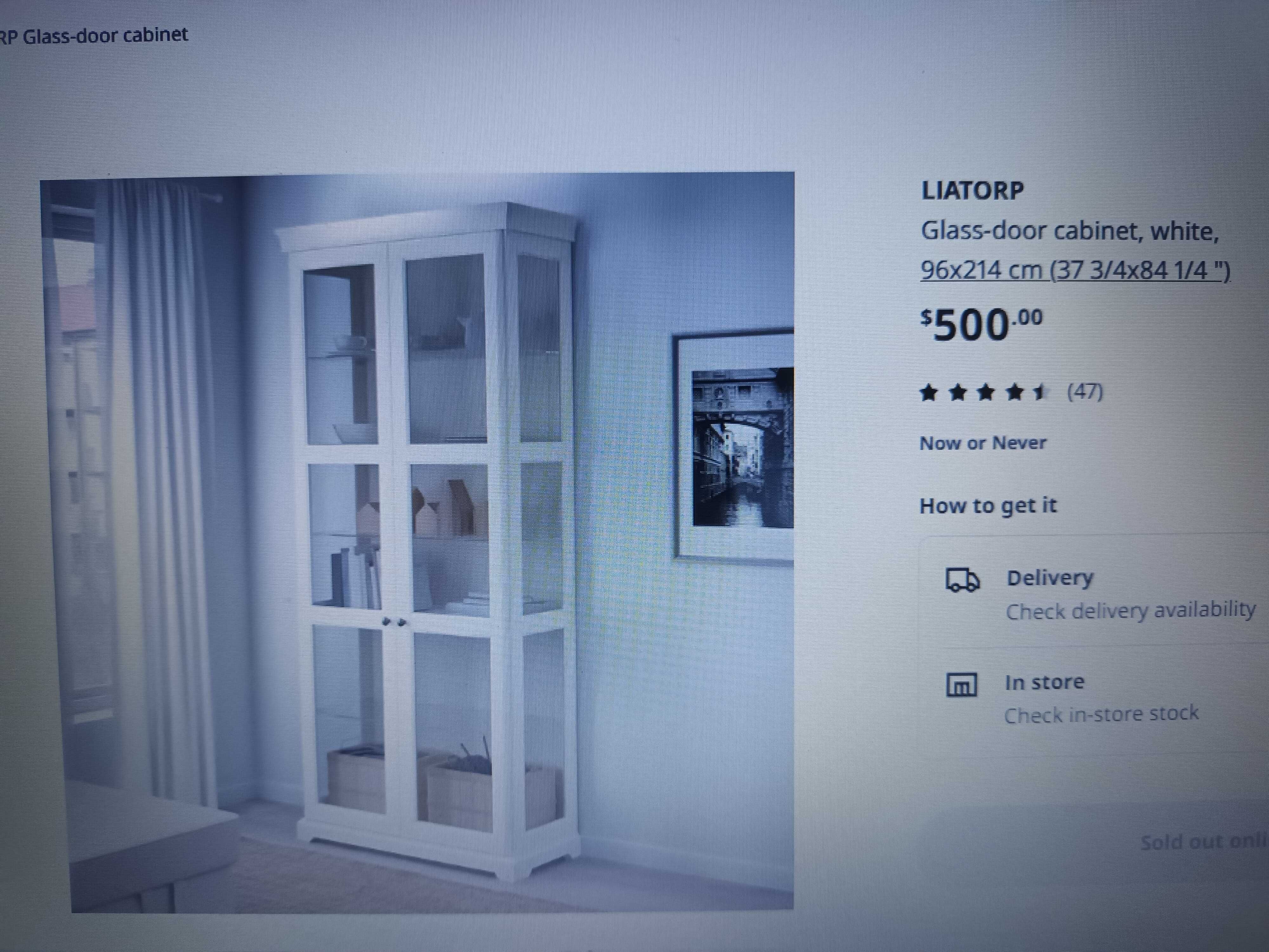 Cristaleira Liatorp (IKEA).