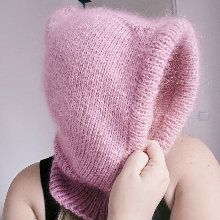 Balaclava czapka moher wełna kominiarka ciepła zimowa na zimę komin