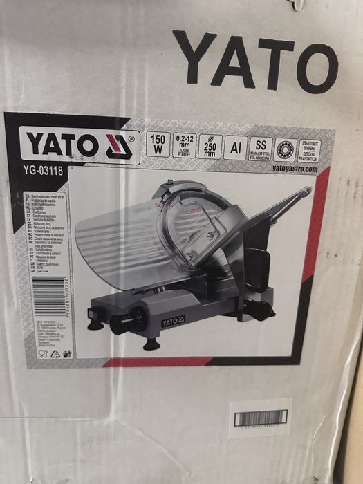 Krajalnica Yato 250 do wędlin i sera