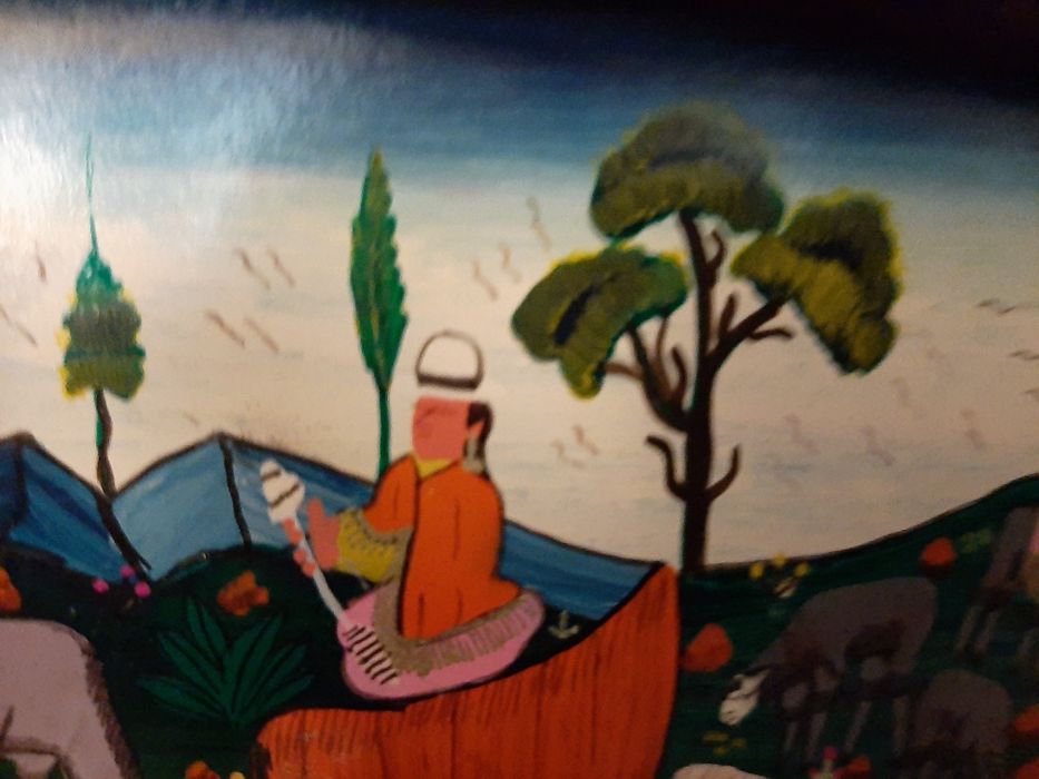 Quadro Arte Popular do Equador Tigua CAYO