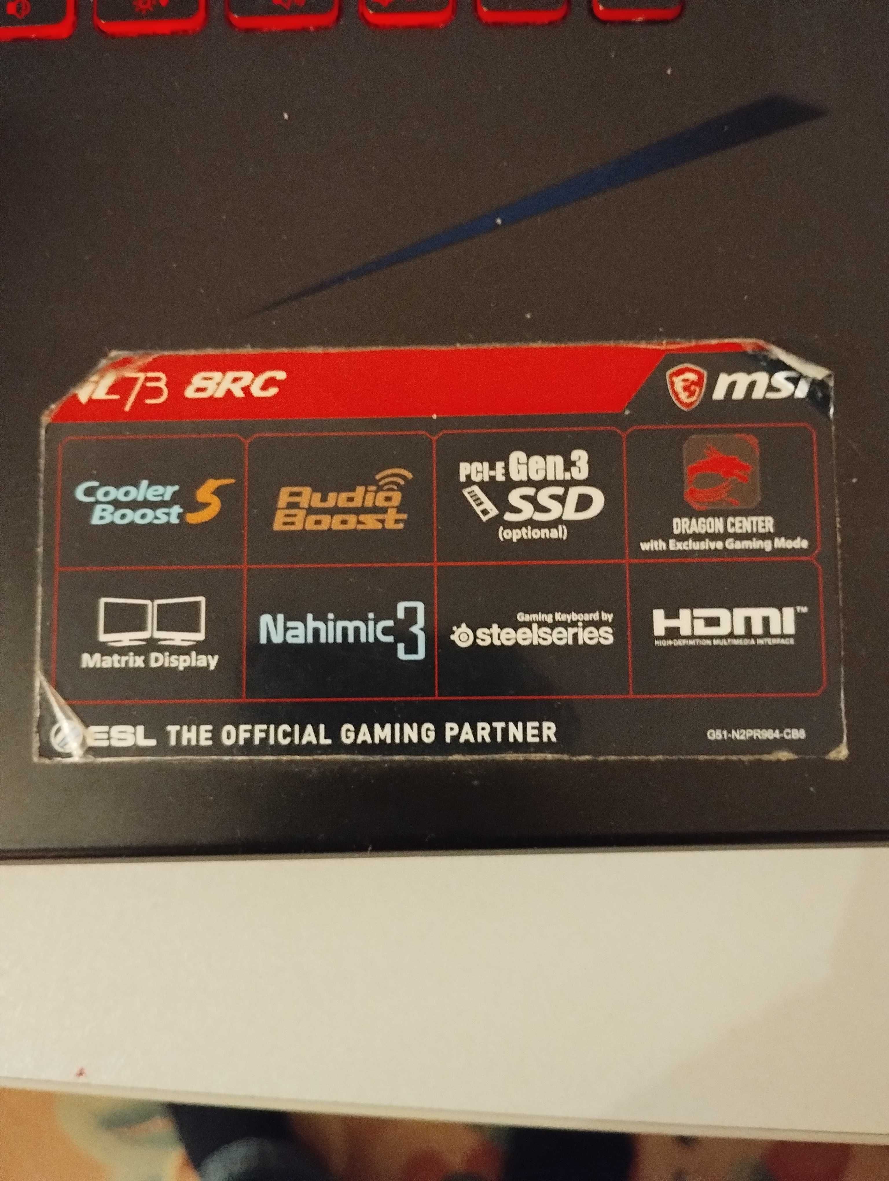 Продам Ігровий Ноутбук MSI GL73 8RC 17,3"