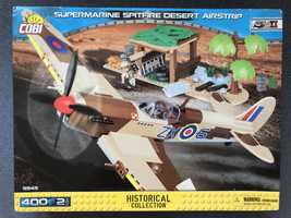 Klocki cobi 5545 samolot Supermarine Spitfire Desert Airstrip