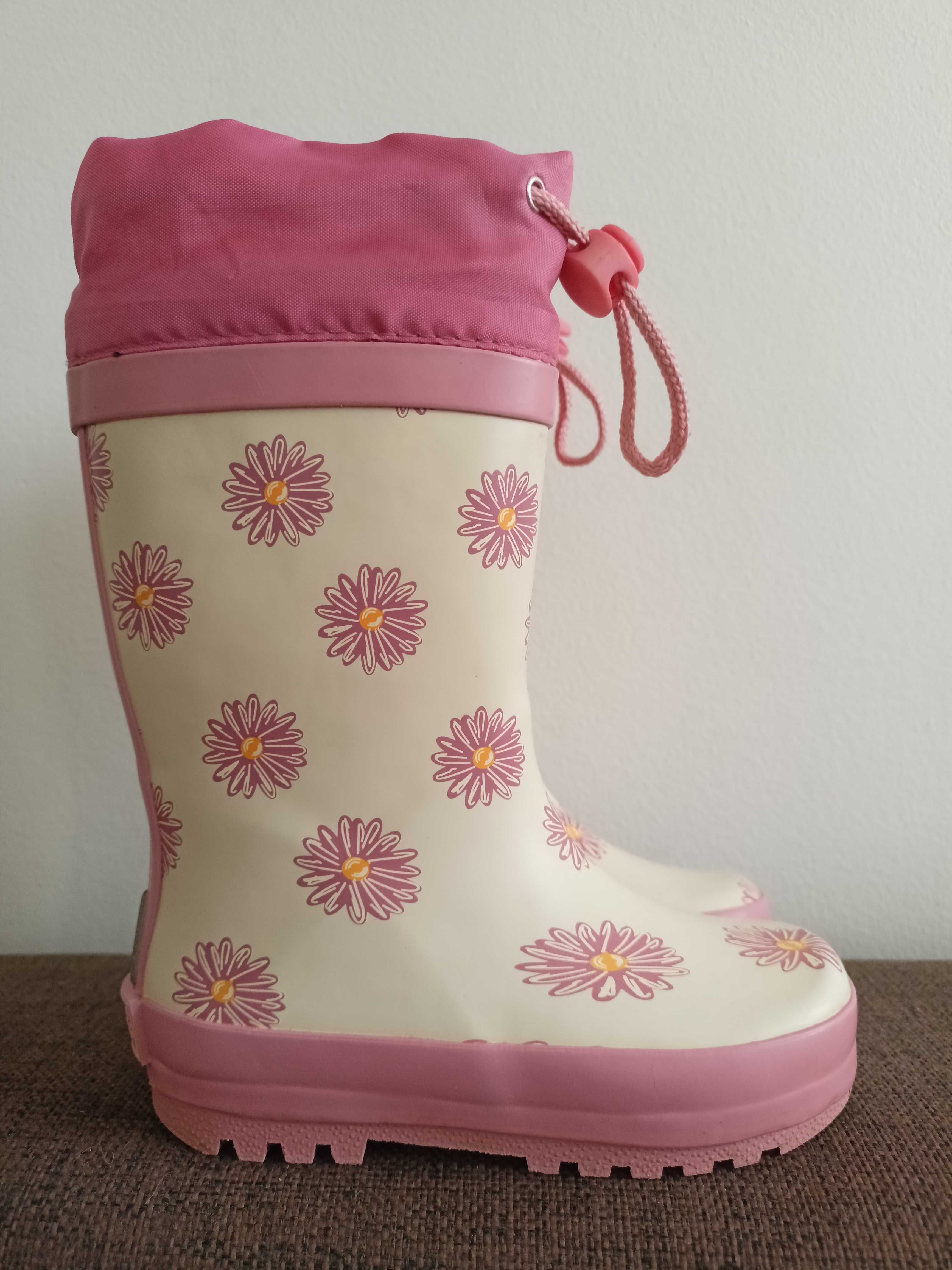 Kalosze dziecięce ze ściągaczem Playshoes Barefoot Rozmiar 24