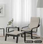 Poltrona+ Repousa-pés - Modelo POÄNG, IKEA