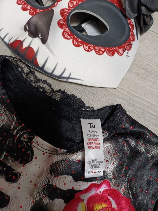 Круті карнавальні костюми скелет дівчинка 7-8 р. Хеллоуїн Halloween