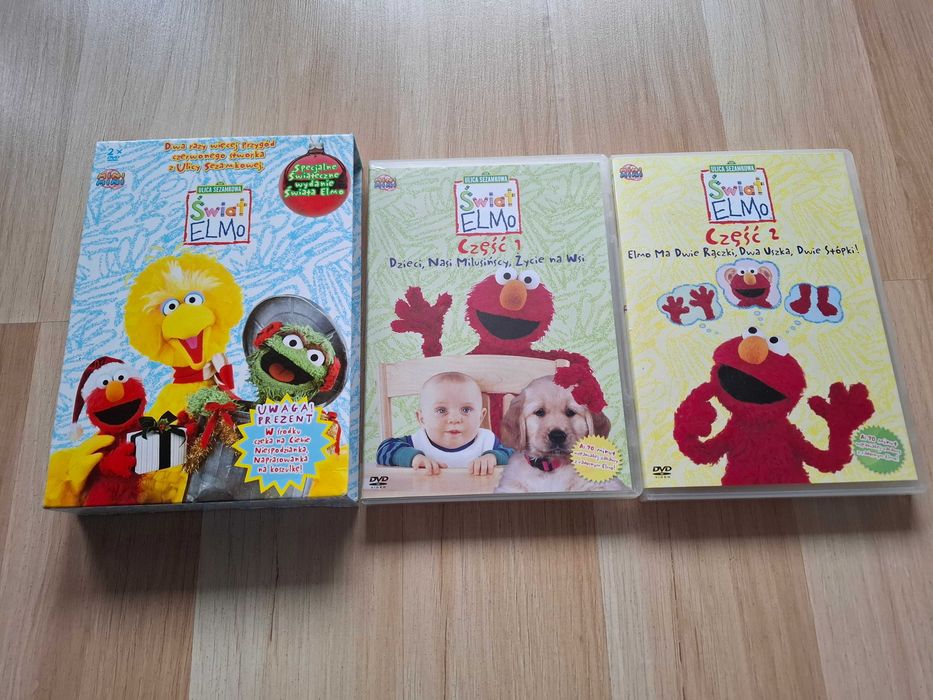 Świat Elmo – Ulica Sezamkowa – zestaw 2xDVD – edukacja i zabawa